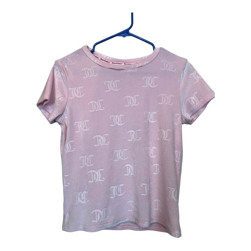 Juicy couture Sleepwear Velour Pullover Top Lagenlook Comfy Cozy S Small Pink